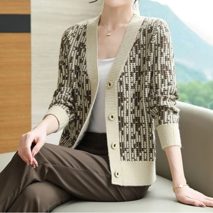 Sienna Regular Fit Cardigan | V-Neck 3/4 Sleeve Cardigan