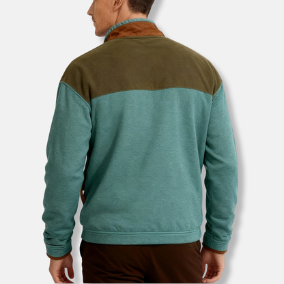 Charlie  Regular Fit  Jacket | Stand Collar Color Block Jacket