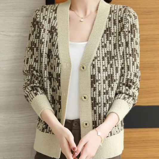 Sienna Regular Fit Cardigan | V-Neck 3/4 Sleeve Cardigan