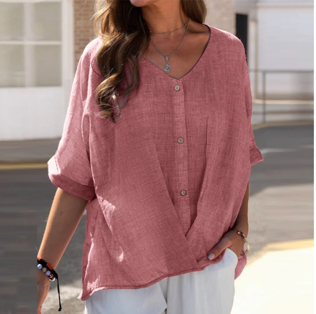 Aira Blouse | Women's Casual Linen Blouse