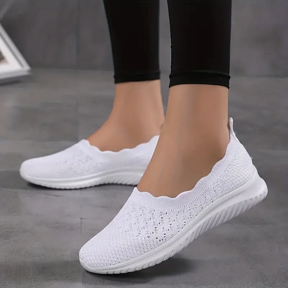 Alexis Shoes | Breathable Flyknit Women's Slip-On Flat Shoes