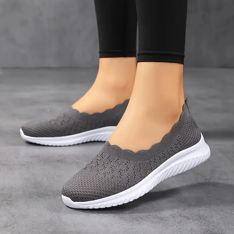 Alexis Shoes | Breathable Flyknit Women's Slip-On Flat Shoes