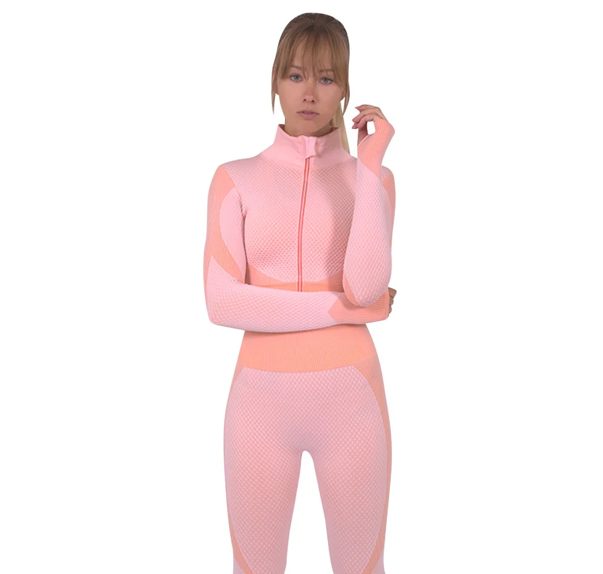 Anika Set | Seamless Sports Top 3-Piece Activewear Set