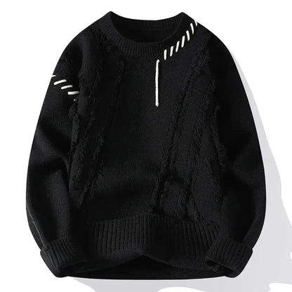 Oscar Relaxed Fit Sweater | Crewneck Long Sleeve Sweater