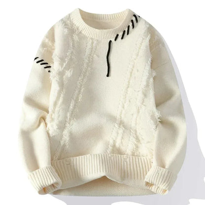 Oscar Relaxed Fit Sweater | Crewneck Long Sleeve Sweater