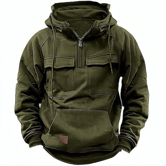 Benjamin Fleece Anorak Hoodie | Relaxed Fit Hooded Hoodie