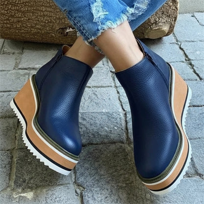 Isla Ankle-Length Chelsea Boots | Platform Layered Sole Chelsea Boots