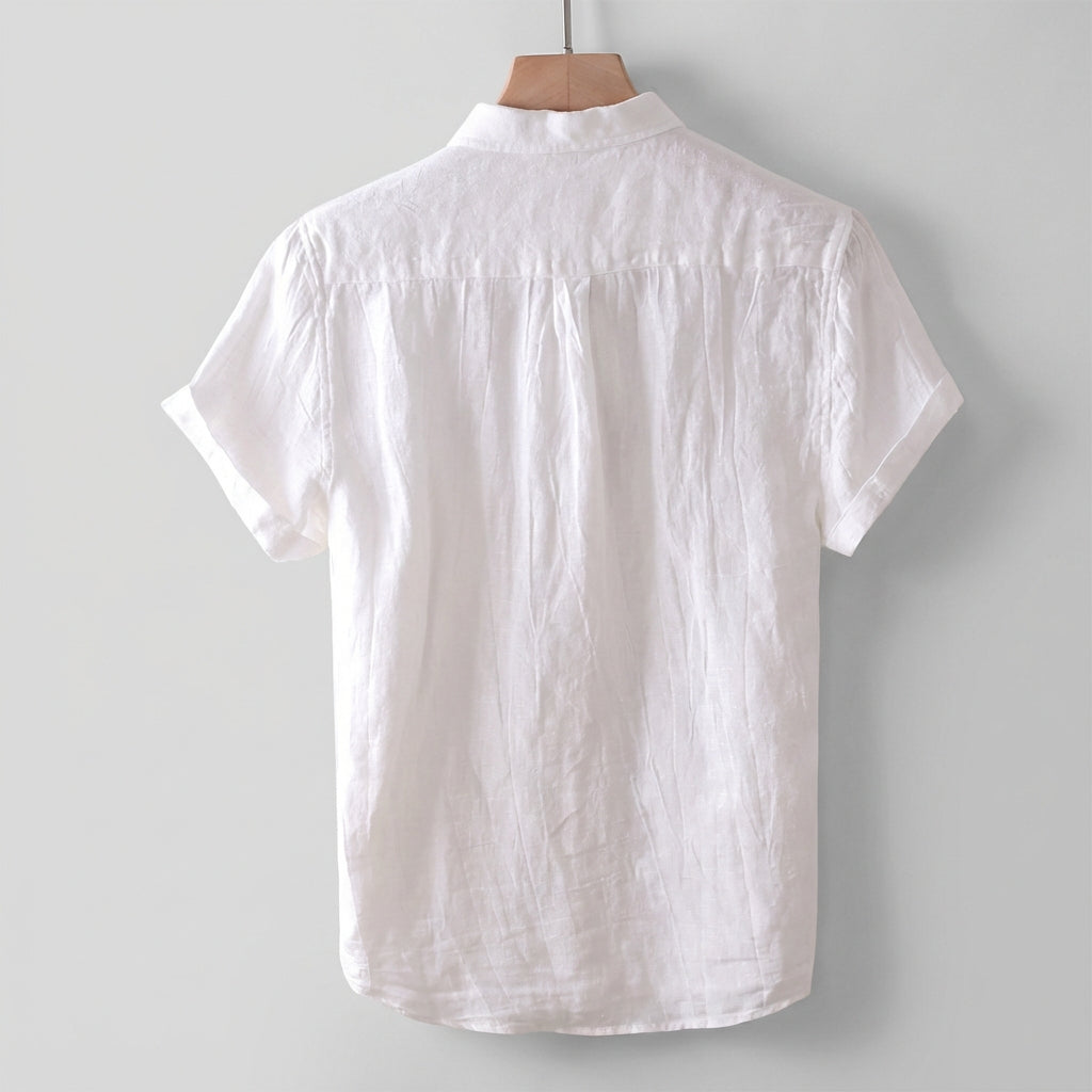 Leandro Relaxed Fit Short Sleeve Shirt | Collared Button Front Shirt