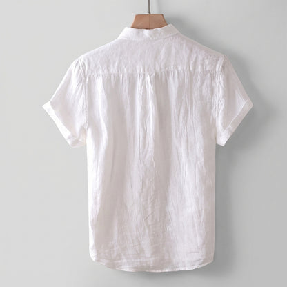 Leandro Relaxed Fit Short Sleeve Shirt | Collared Button Front Shirt