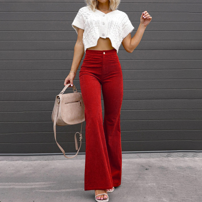 Bernice Pants | Women's High-Waisted Flared Pants