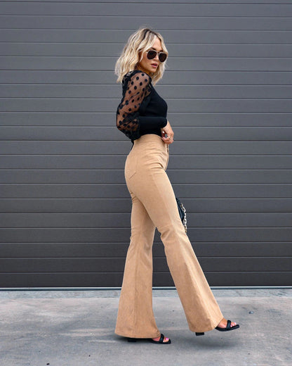 Bernice Pants | Women's High-Waisted Flared Pants