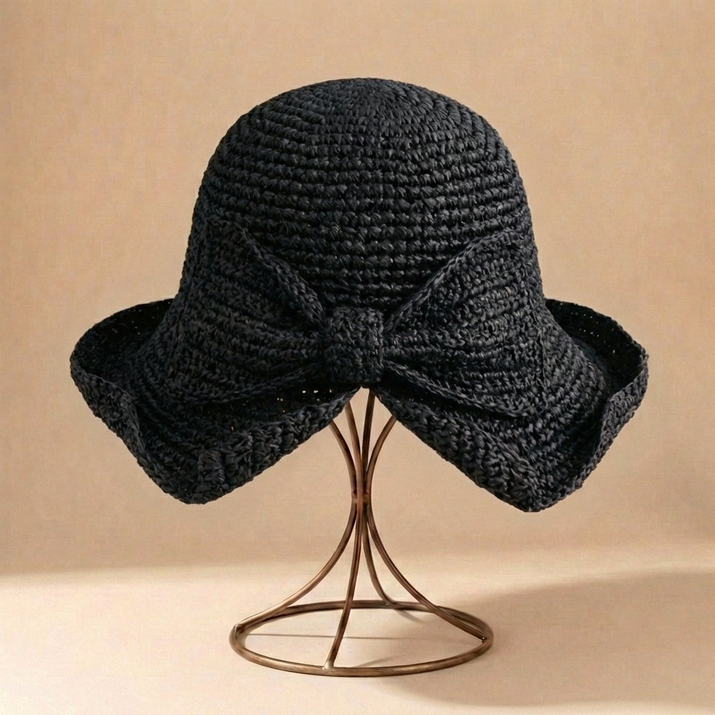 Elowen Woven Straw Sun Hat | Lightweight Breathable Summer Beach Hat