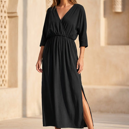 Isla Maxi Dress | V-Neck Wrap Front Dress