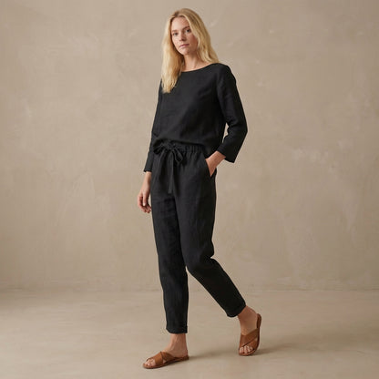 Women's Loungewear Set - Relaxed Fit - Blouse & Pants