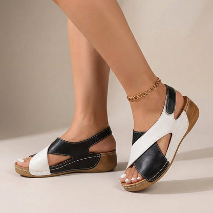 Olivia Orthopedic Comfort Fit Sandals | Wedge Heel Open Toe Sandals