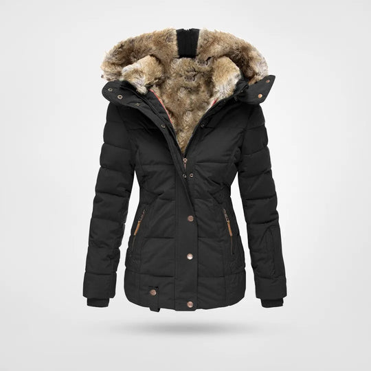 Francesca Padded Jacket | Hooded Fur-Lined Jacket