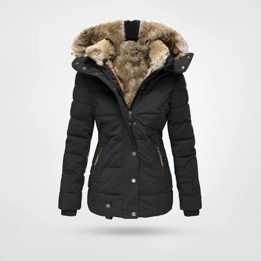 Francesca Padded Jacket | Hooded Fur-Lined Jacket