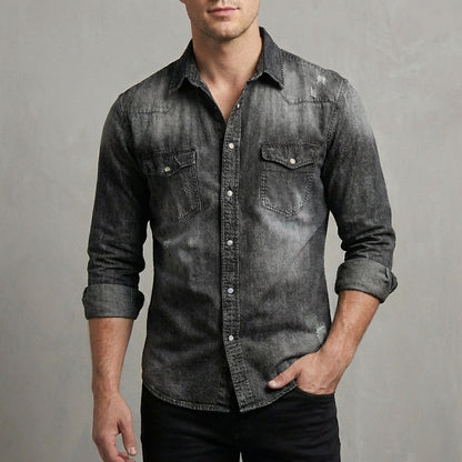 Leo Classic Fit Shirt | Collared Hip-Length Shirt