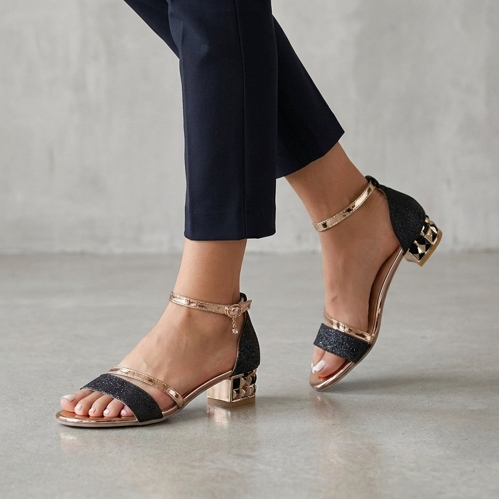 Isla Orthopedic Heeled Sandals | Ankle Strap Open Toe Sandals