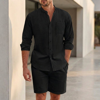 Arden Shirt & Shorts Set | Breathable Summer Casual Two-Piece Outfit