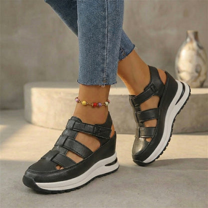 Amelia Closed-Toe Sneaker Sandals | Adjustable Straps Ankle-Length Closed-Toe Sneaker Sandals