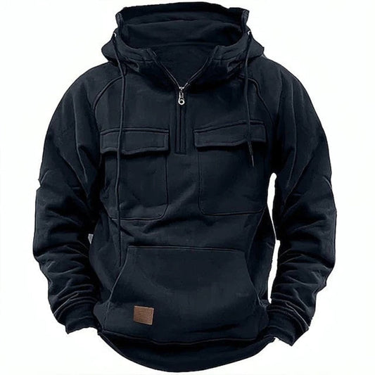 Benjamin Fleece Anorak Hoodie | Relaxed Fit Hooded Hoodie