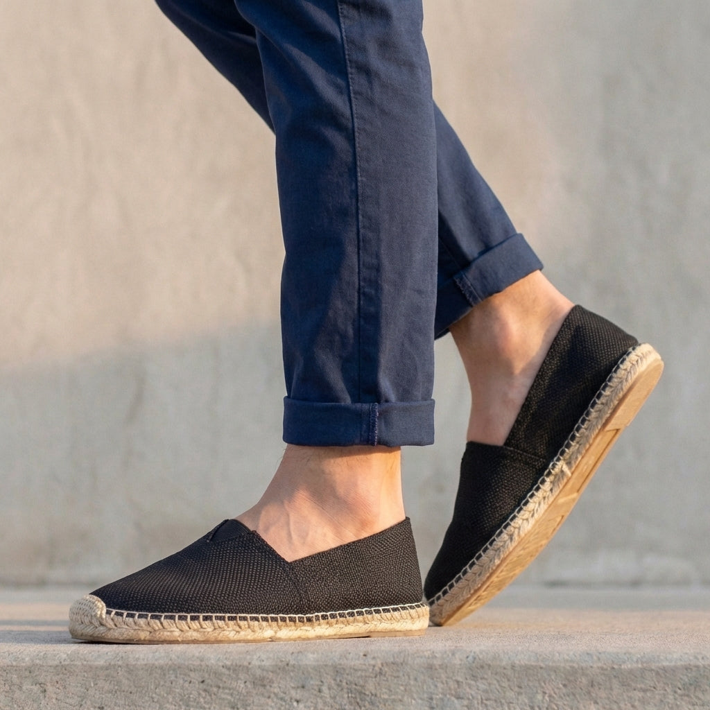 Oliver Orthopedic Slip-On Espadrilles | Jute Sole Slip-On Espadrilles