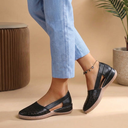 Marina Orthopedic Cut-Out Loafers | Breathable Comfort Walking Flats