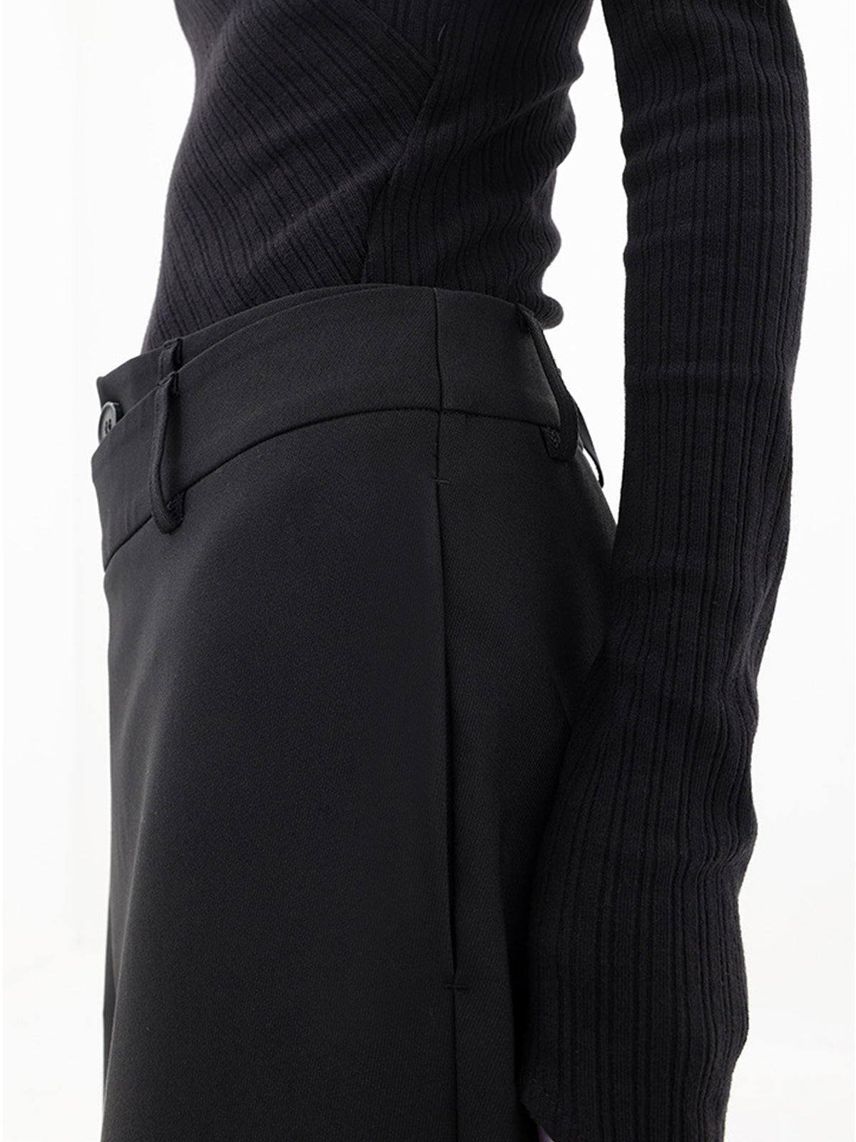 Blanch Pants | Women's Wide-Leg Trousers with Asymmetric Buttons