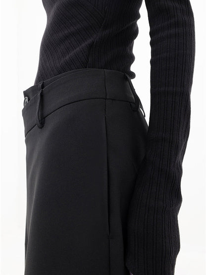Blanch Pants | Women's Wide-Leg Trousers with Asymmetric Buttons
