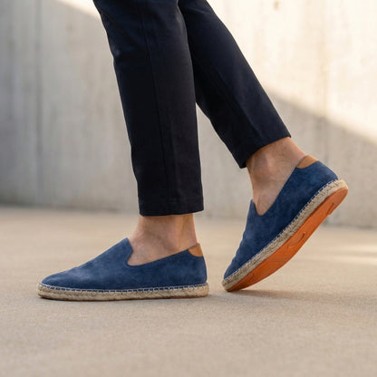 Teddy Relaxed Fit Slip-On Espadrilles | Jute Trim Contrast Heel Espadrilles