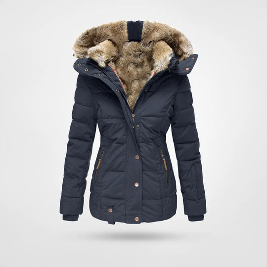 Francesca Padded Jacket | Hooded Fur-Lined Jacket