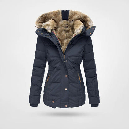 Francesca Padded Jacket | Hooded Fur-Lined Jacket