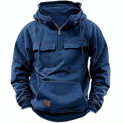 Benjamin Fleece Anorak Hoodie | Relaxed Fit Hooded Hoodie