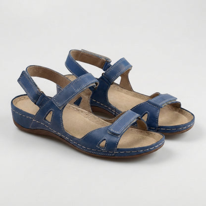 Isla Open-Toe Flat Sandals | Adjustable Straps Sandals