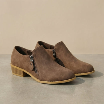 Isla Orthopedic Ankle Boots | Low Block Heel Pointed Toe Boots
