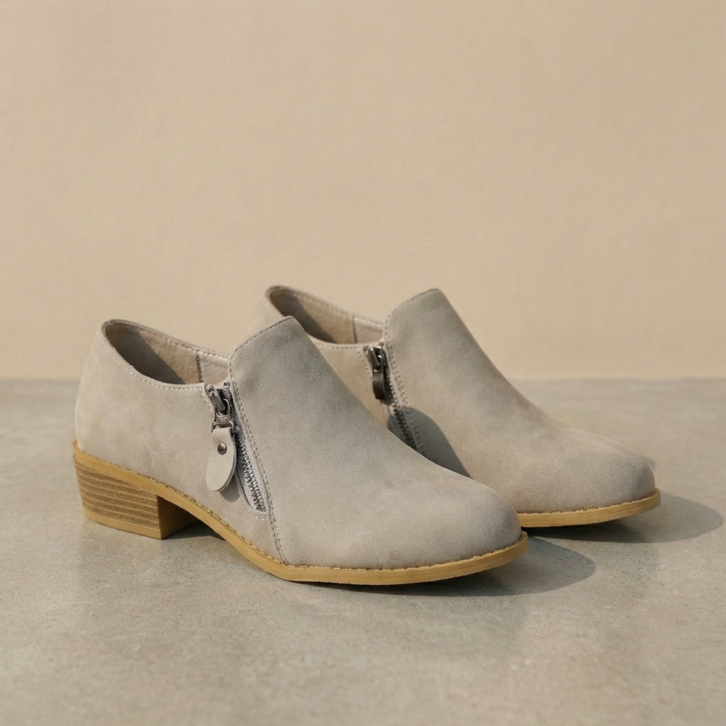 Isla Orthopedic Ankle Boots | Low Block Heel Pointed Toe Boots