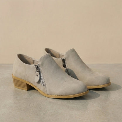 Isla Orthopedic Ankle Boots | Low Block Heel Pointed Toe Boots