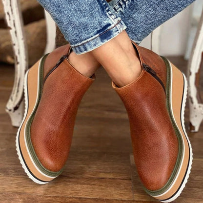 Isla Ankle-Length Chelsea Boots | Platform Layered Sole Chelsea Boots