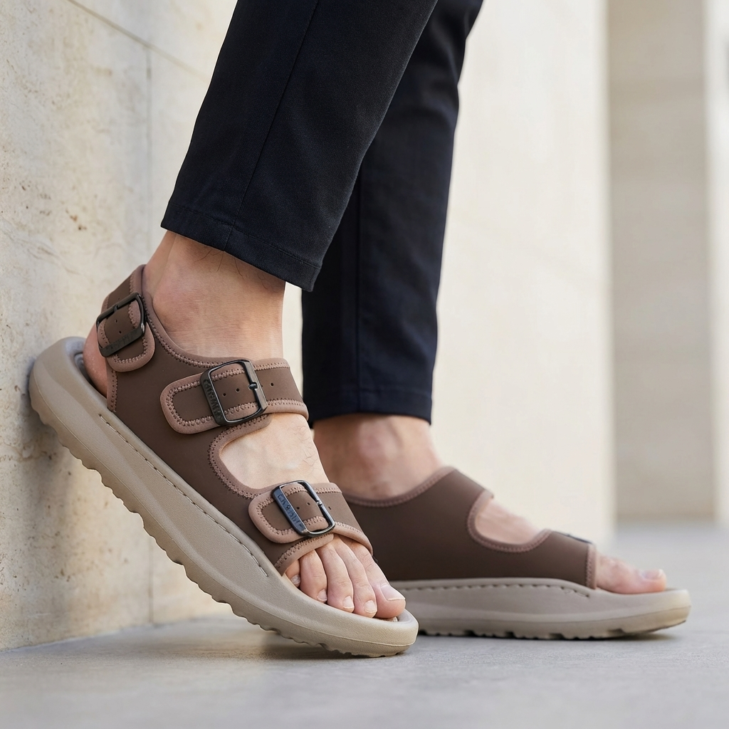 Freddie Orthopedic Wide Fit Buckle Sandal | Open-Toe Buckle Sandal