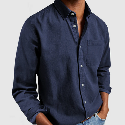 Bruce Shirt | Men's Basic Cotton Button-Up Shirt