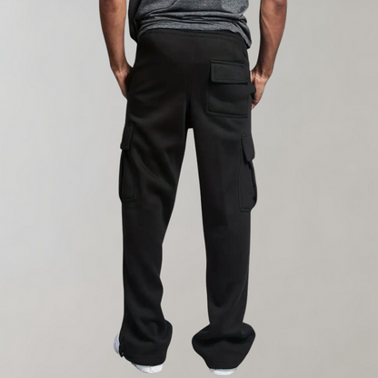 Leo Relaxed Fit Cargo Pants | Drawstring Waist Flap Pockets Cargo Pants