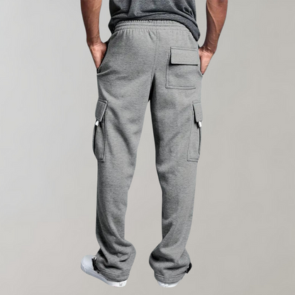 Leo Relaxed Fit Cargo Pants | Drawstring Waist Flap Pockets Cargo Pants