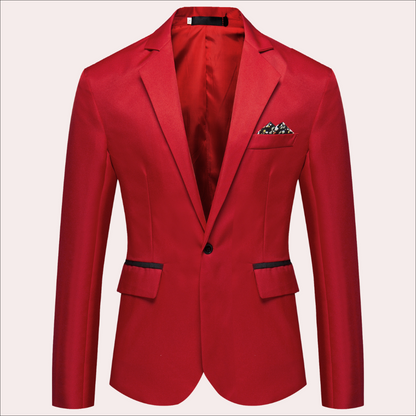 Oliver Tailored Fit Blazer | Notch Lapels Button Front Blazer