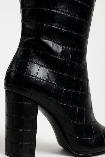 Isla  Fitted Knee-High Boots | High Heel Pointed Toe Boots