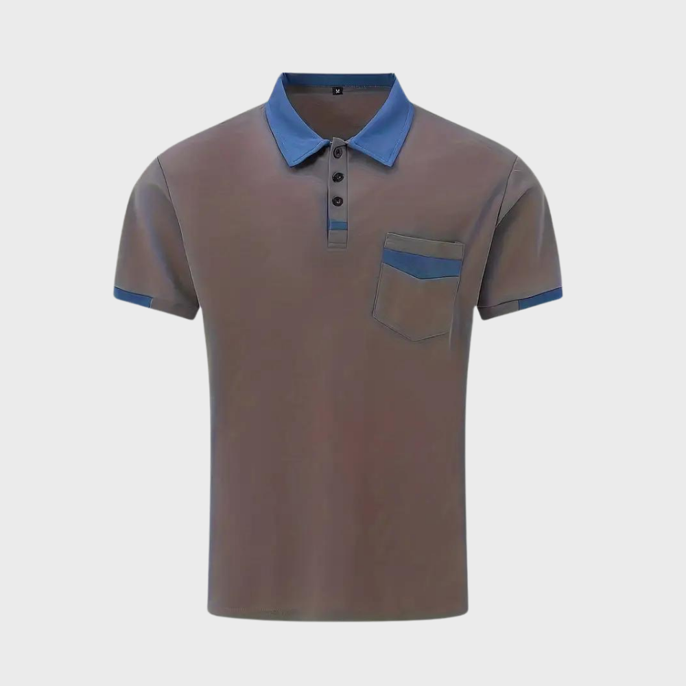 Dariel Polo Shirt | Men's Contrast Collar Slim-Fit Polo