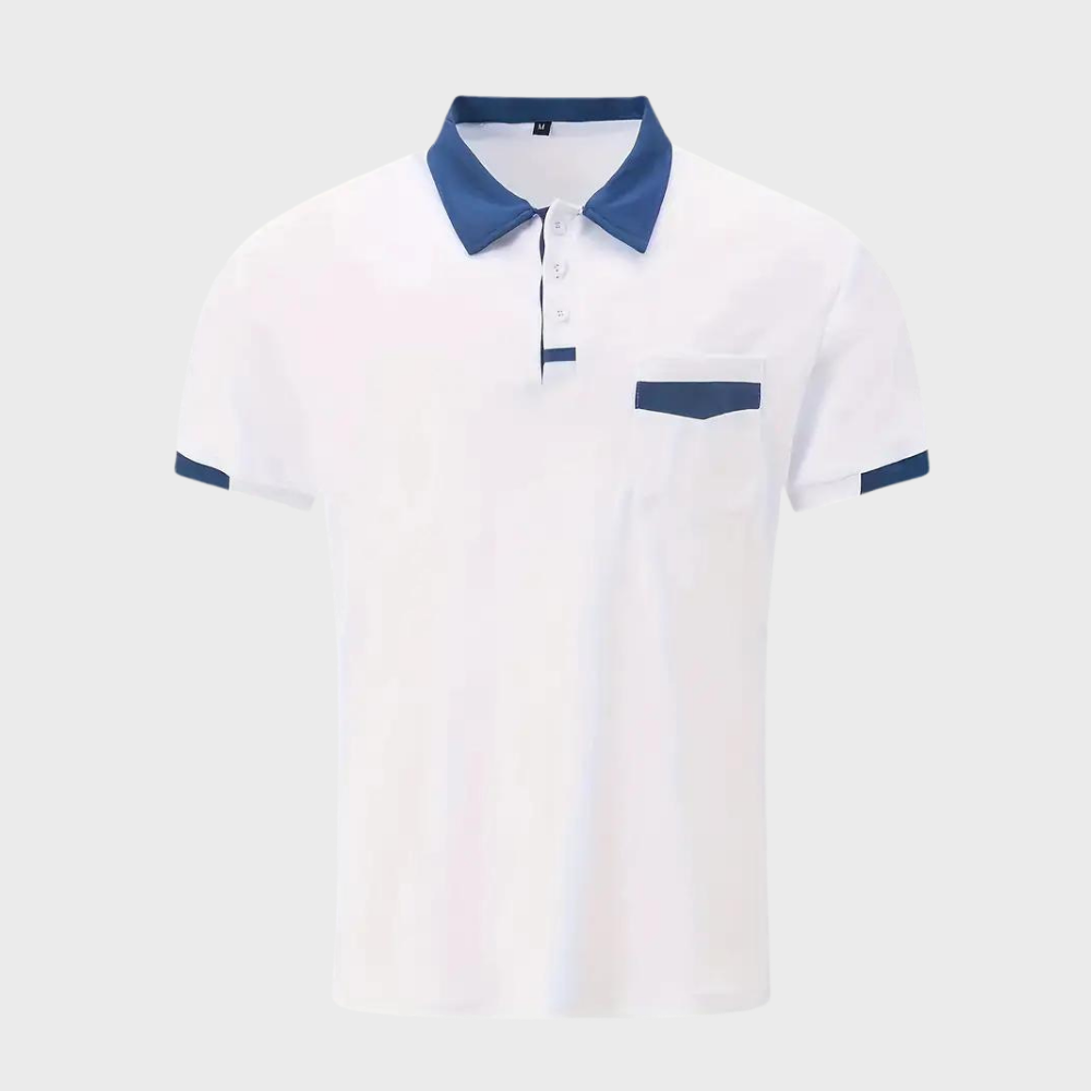 Dariel Polo Shirt | Men's Contrast Collar Slim-Fit Polo