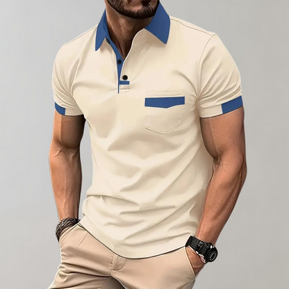 Dariel Polo Shirt | Men's Contrast Collar Slim-Fit Polo