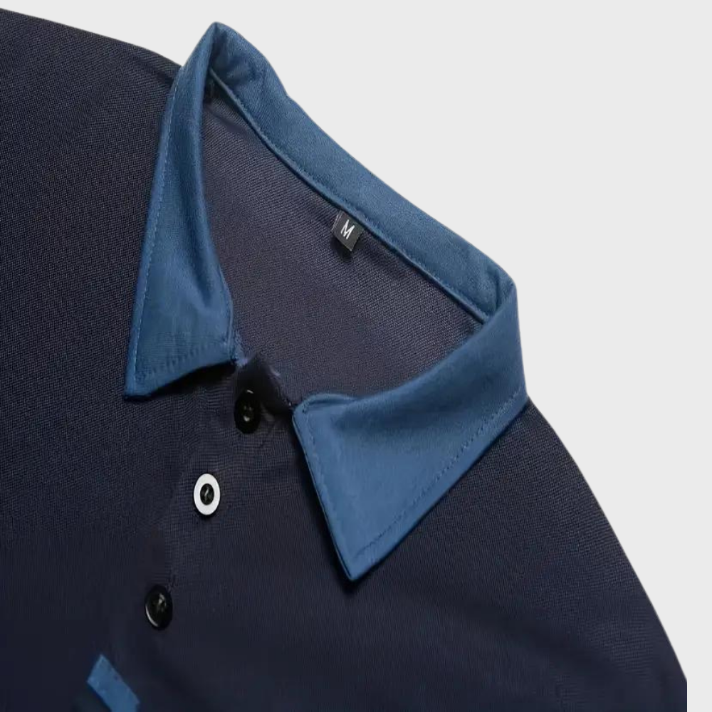 Dariel Polo Shirt | Men's Contrast Collar Slim-Fit Polo