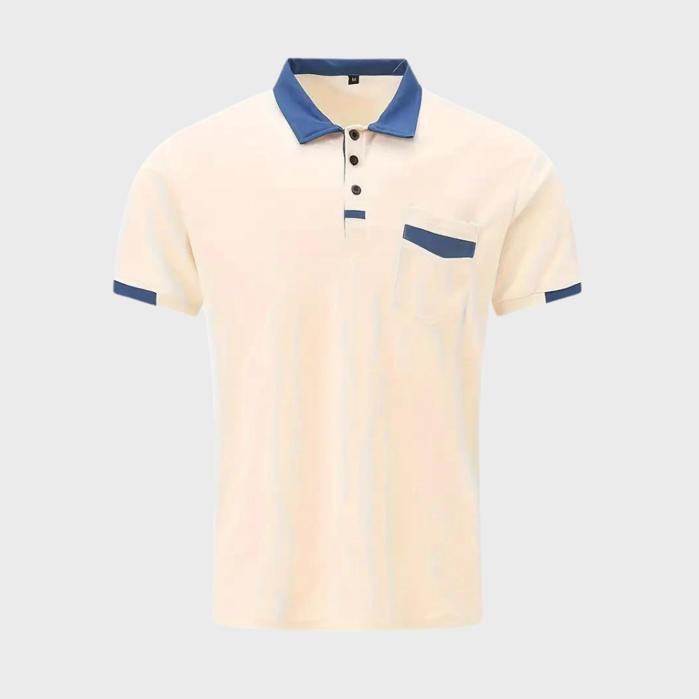 Dariel Polo Shirt | Men's Contrast Collar Slim-Fit Polo